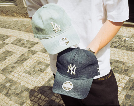 Womens Cap New Era - MLB Denim 9TWENTY A-Frame - NY Yankees - Navy