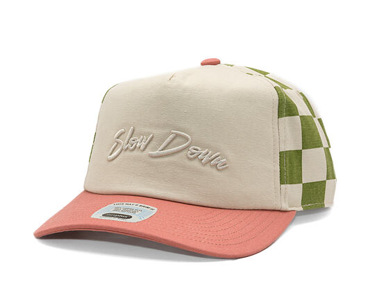 Cap Brixton - Slow Down Mp Snapback - Sublime Green Gingham/Whitecap