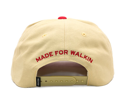 Cap Brixton - Two Boots C Np Mp Snapback - Celestial Yellow/Red