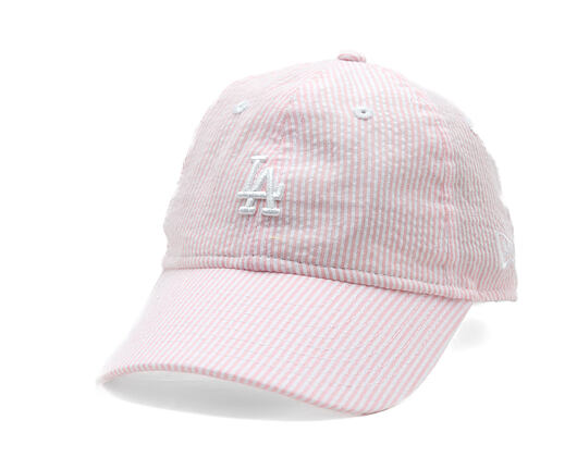 Kids Cap New Era - MLB Seersucker 9TWENTY - LA Dodgers - Pink Rouge