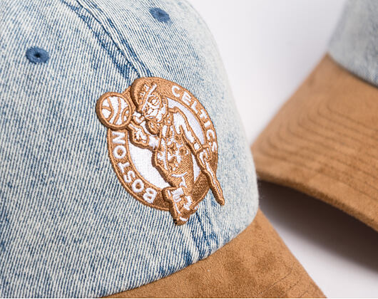 Cap Mitchell & Ness - Den Suede Strapback - NBA - Boston Celtics - Blue