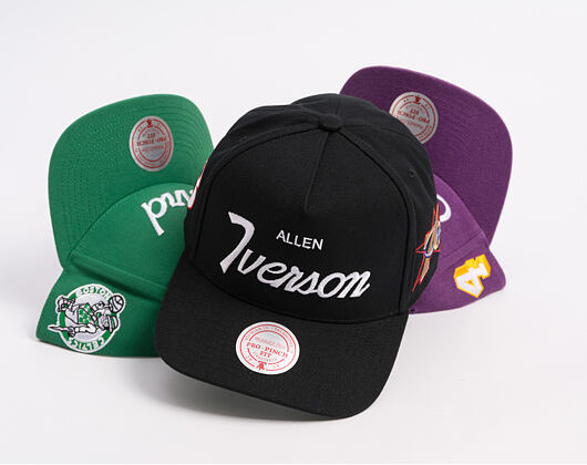 Cap Mitchell & Ness - Player Script Hwc - NBA - Philadelphia 76Ers - Allen Iverson - Black