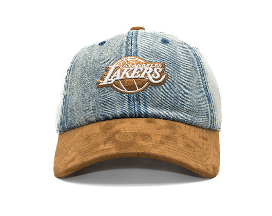 Cap Mitchell & Ness - Den Suede Strapback - NBA - Los Angeles Lakers - Blue
