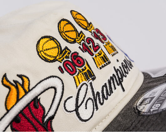 Cap New Era - NBA "Hardwood Classic Champions" 19TWENTY - Miami Heat - Chrome White / Team Color