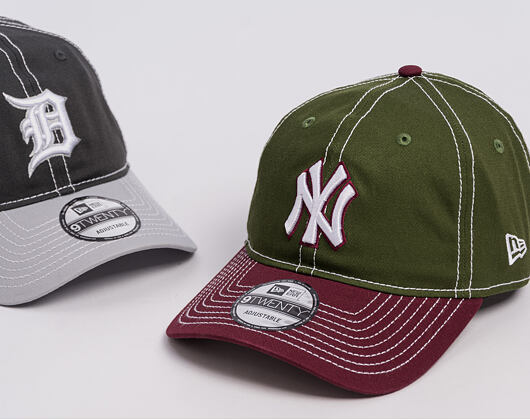 Cap New Era - MLB "Seasonal 2 Tone" 9TWENTY - NY Yankees - Green / Burgundy
