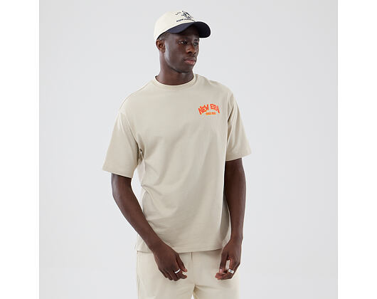 Tee New Era - Branded Food Character Oversized Tee - Stone