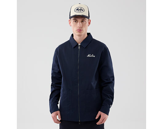 Jacket New Era - Branded Shacket - Navy