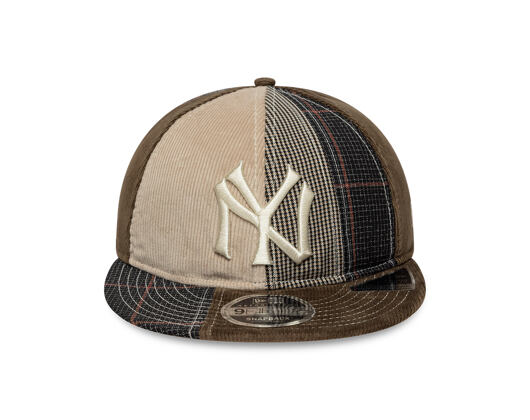 Cap New Era - MLB IMAGE DROP Patchwork 9FIFTY Retro Crown - NY Yankees - Brown
