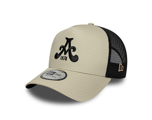Cap New Era - Core Logo 9FORTY A-Frame Trucker - ASTON VILLA FC - Stone