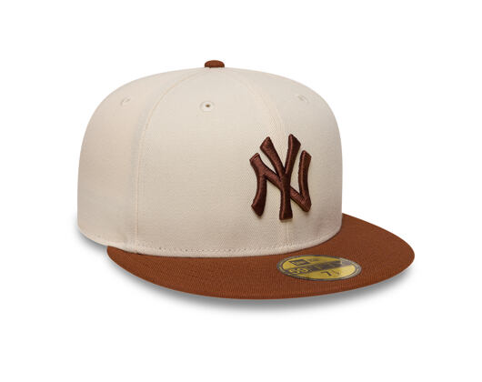 Cap New Era - MLB League Essential 59FIFTY - NY Yankees - Cream / Deep Auburn