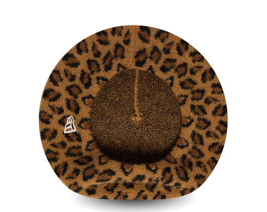 Womens Beret New Era - MLB Leopard Beret - NY Yankees - Stone / Black