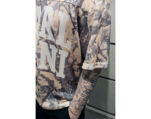 Jersey Karl Kani - Heritage Wood Camo Mesh Boxy Jersey