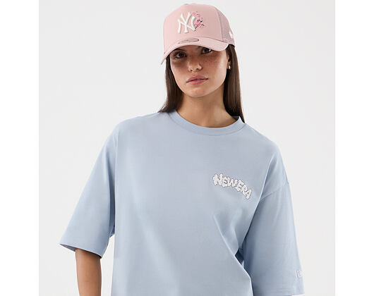 Tee New Era - Branded Block Party Graphic Oversized Tee - Sky Blue