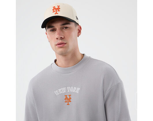 Tee New Era - MLB Waffle Box Tee - NY Mets - Grey