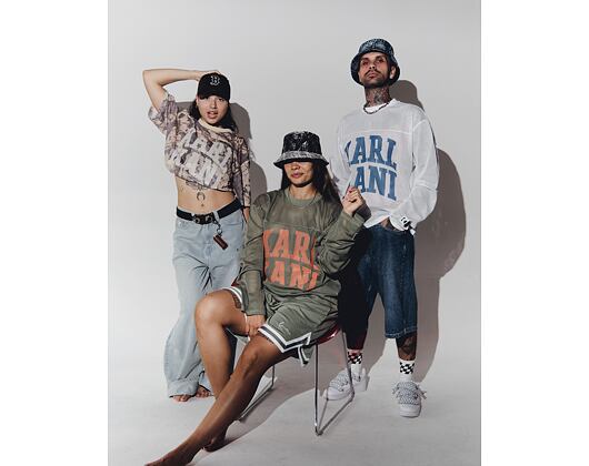 Bucket Hat Kangol - TRENDS PACK - Denim Mashup Bucket - Black Topstitch