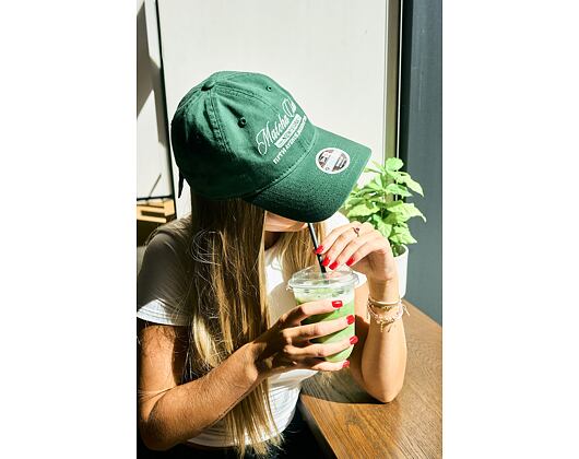 Womens Cap New Era - Branded Cafe Slogan 9TWENTY - Cilantro Green / Soft Grass