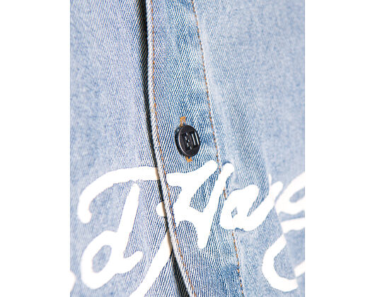 Shirt Ed Hardy - Mens Eagle And Stars Relaxed Denim Shirt - Bleach