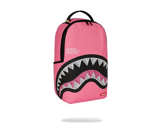 Backpack Sprayground - Shark Central Pink Embroidered Shark Backpack