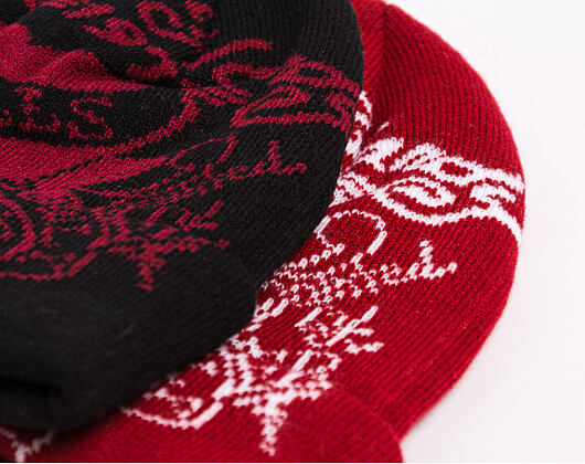 Beanie Ed Hardy - Unisex Love Kills Slowly Foldover Beanie - Black
