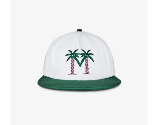 Cap Malbon - Palma Drive Snapback - Bright White/Green