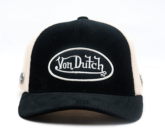 Cap Von Dutch - Corduroy Oval Patch Premium Baseball - Black / Cream