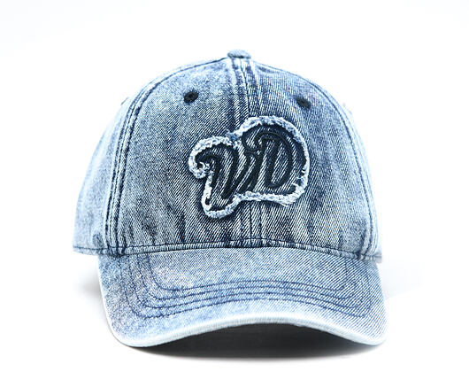 Womens Cap DAD CAP EN JEAN AVEC PATCH VD A FRANGES