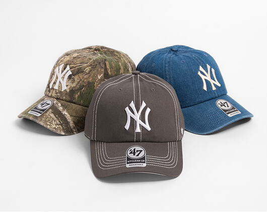 Cap '47 Brand - MLB Contrast Stitch CLEAN UP - NY Yankees - Steel