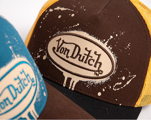 Cap Von Dutch - Baseball - Print & Embroidery - Yellow / Brown
