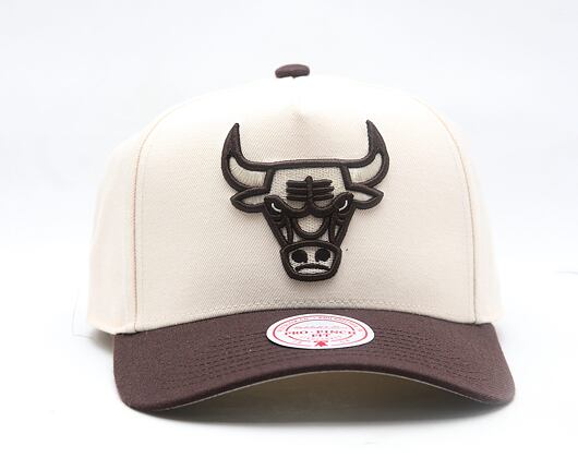 Cap Mitchell & Ness - NBA Brown And Cream Pro Snapback - Chicago Bulls - Cream