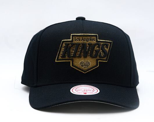 Cap Mitchell & Ness - NHL Black And Gold Pro Snapback - Chicago Blackhawks - Black
