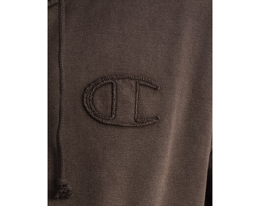 Sweatshirt Champion - Washed Black Hoodie Full Zip Sweatshirt
