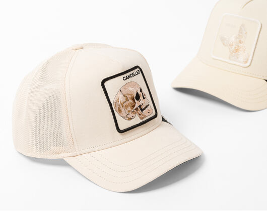 Cap Goorin - Suede Cancelled Skull Trucker - Wax