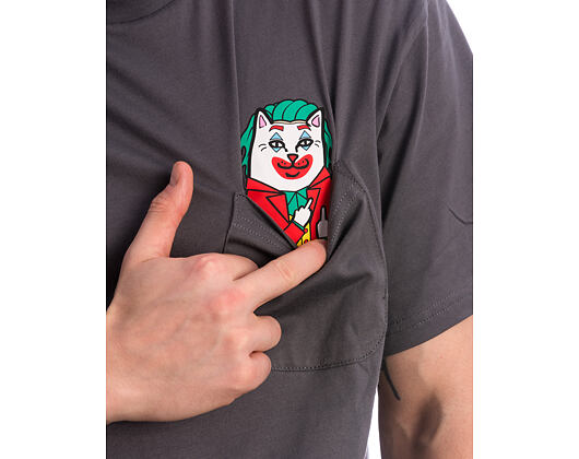 Tee Rip N Dip - Why So Nermal? Pocket Tee (Charcoal)