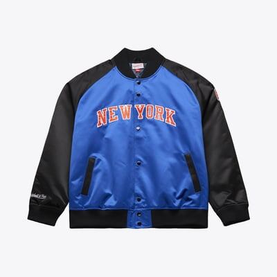 Jacket Mitchell & Ness - NBA Player Lightweight Satin Jacket - New York Knicks - Royal/Black