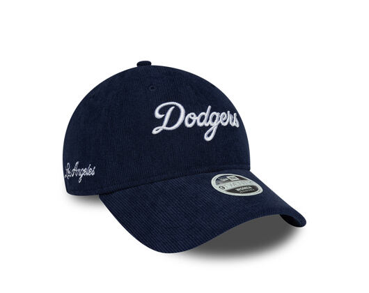 Womens Cap New Era - MLB Cord Script 9TWENTY - LA Dodgers - Navy / White