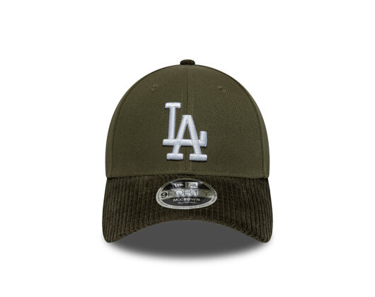 Cap New Era - MLB Cord Visor 9FORTY M-CROWN - LA Dodgers - New Olive