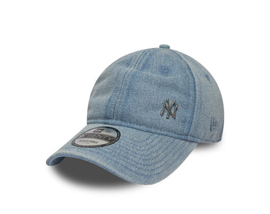 Cap New Era - MLB Washed Denim Pin 9TWENTY - NY Yankees - Pastel Blue