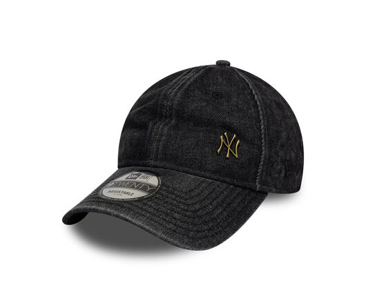 Cap New Era - MLB Washed Denim Pin 9TWENTY - NY Yankees - Black