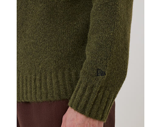 Sweater New Era - Branded Simple Knit Crew - New Olive