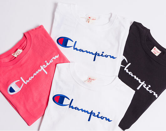 Champion Crewneck T-Shirt White 110992 WW001 Womens T-Shirt