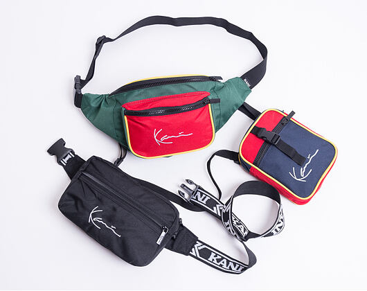 Karl Kani Signature Tape Hip Bag  4004907 Black/White