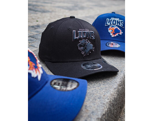 New Era 9FIFTY Prague Lions Stretch Snap Tonal Logo Black Cap