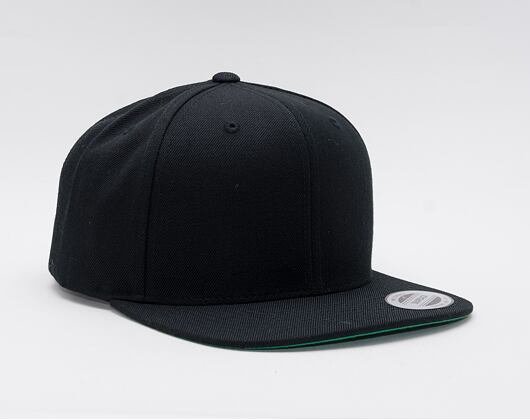 Yupoong Classic Snapback Black 6089M Green UV Cap