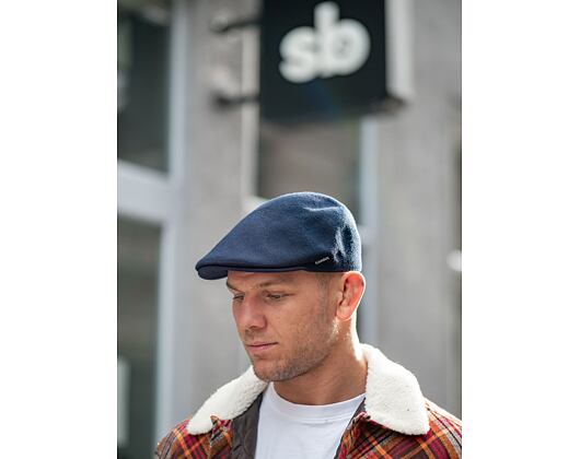 Kangol Bamboo 507 6736BC-DB404 Dk Blue Flat Cap