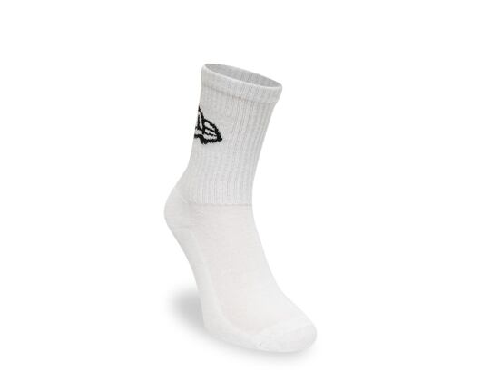 New Era Flag Crew 3Pack White Socks