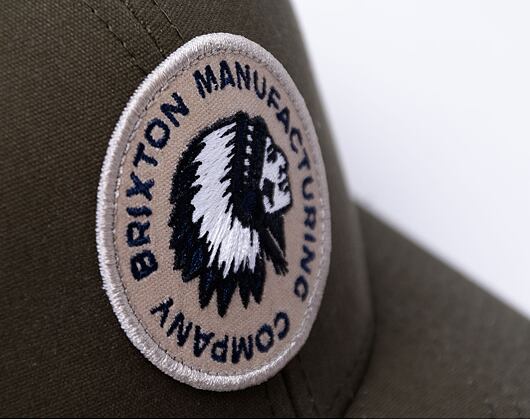 BRIXTON Rival Stamp X Mp Mesh Cap Military Olive Military Olive