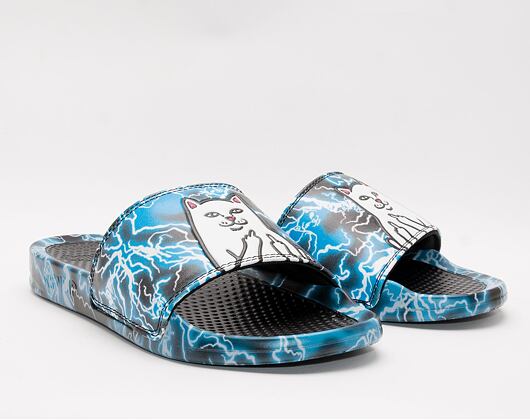 RIP N DIP Lord Nermal Nikola Slides Black / Blue