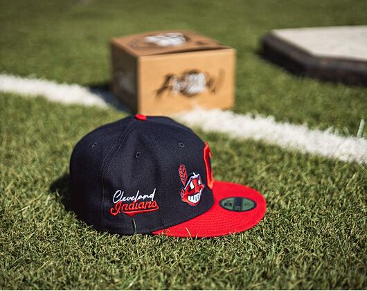 Adam Wave × New Era 59FIFTY MLB “Banned” Cleveland Indians Fitted Cap