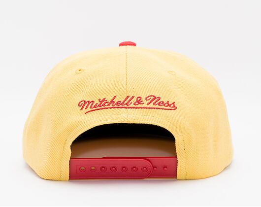 Mitchell & Ness Sharktooth Snapback Hwc Atlanta Hawks Gold / Red Cap