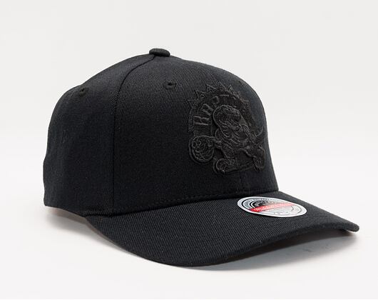 Mitchell & Ness Blk/Blk Logo Classic Red Toronto Raptors Black Cap